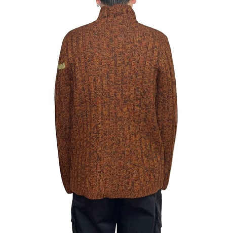 【USED】90's-00's DKNY HI-NECK LINE KNIT SWEATER