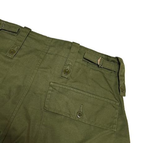 【USED】90s British Army Olive Fatigue Pants with Single Cargo Pocket