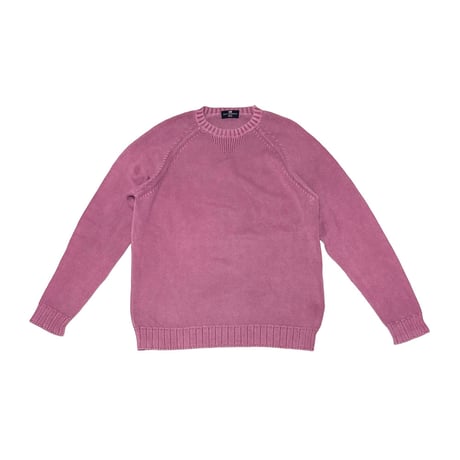 【USED】00's BLUE HARBOUR MARKS & SPENCER COTTON POLY KNIT SWEATER