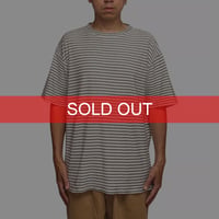 【USED】90's BANANA REPUBLIC Fine Stripe T-Shirt