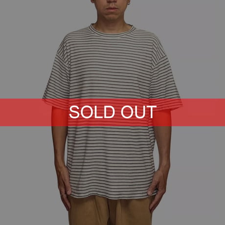 【USED】90's BANANA REPUBLIC Fine Stripe T-Shirt