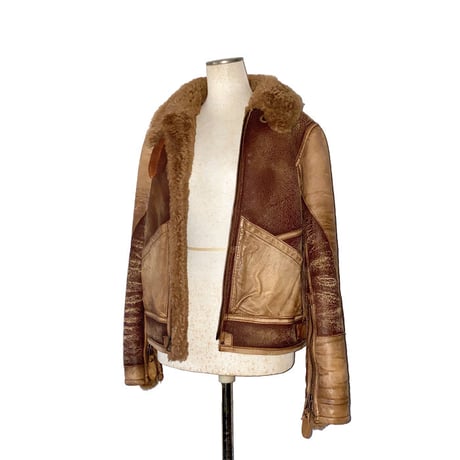【USED】POLO RALPH LAUREN SHEARLING BOMBER JACKET