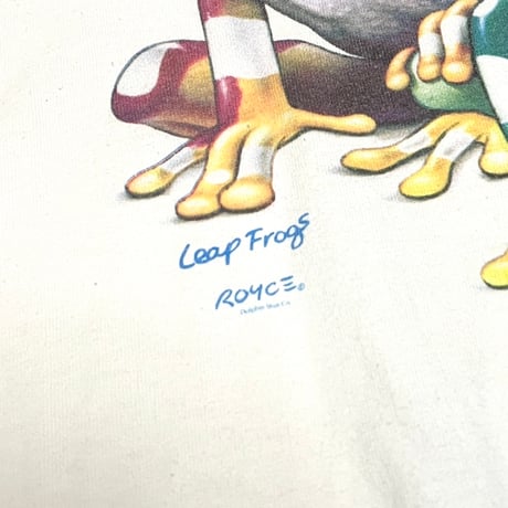 【USED】90's Rainforest CAFE ACID FROGS T-SHIRT