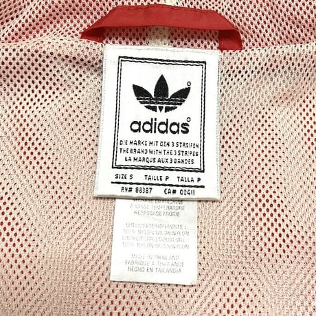 【USED】90'S ADIDAS OVERSIZED HALF-ZIP NYLON PULLOVER JACKET