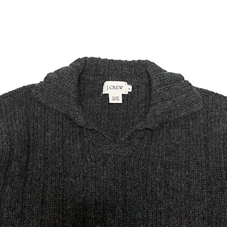 【USED】00's J.CREW WOOL COLLARED SWEATER