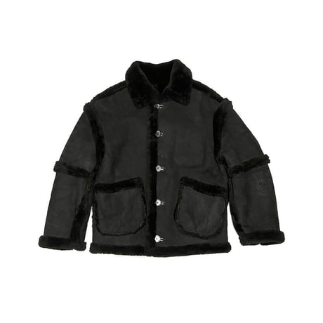 【USED】90'S GRIFFIN Laundry MOUTON BOMBER JACKET