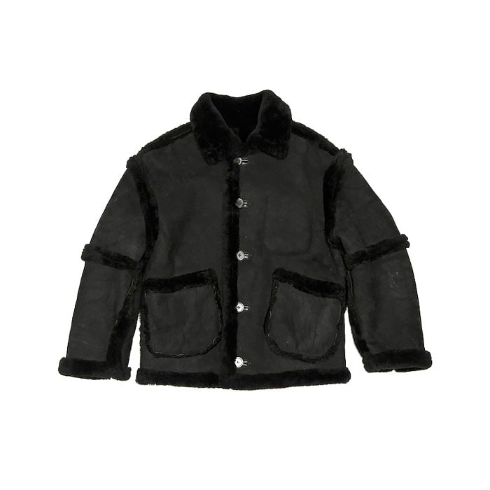 USED】90'S GRIFFIN Laundry MOUTON BOMBER JACKET