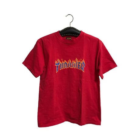 【USED】00'S THRASHER FIRE LOGO T-SHIRT
