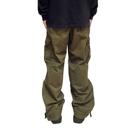 【USED】00's Abercrombie & Fitch Baggy Cargo Pants Olive