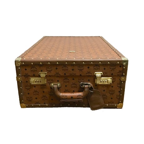 【USED】80'S MCM MONOGRAM TRUNK CASE