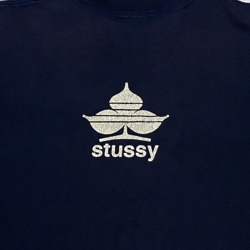 USED】90'S STUSSY CLUB MOTIF LOGO T-SHIRT | KON