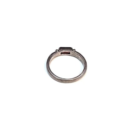 【USED】Vintage SILVER RING with GARNET