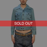【USED】70's Whimsical Embroidered Denim Jacket