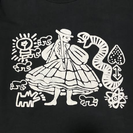 【USED】90'S-00'S WORLDS END CLASSICS KEITH HARING  L/S T-SHIRT
