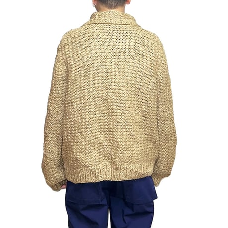 【USED】70's HAND CRAFTED WOOL KNIT JACKET