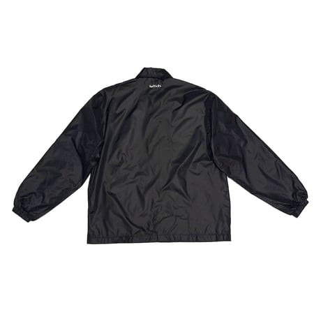 【DEAD STOCK】90's-00's bitch skateboards Logo Black Nylon Coach Jacket