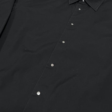 【USED】80'S-90'S MUGLER MEN SNAP BUTTON SHIRT BLACK SIZE:40