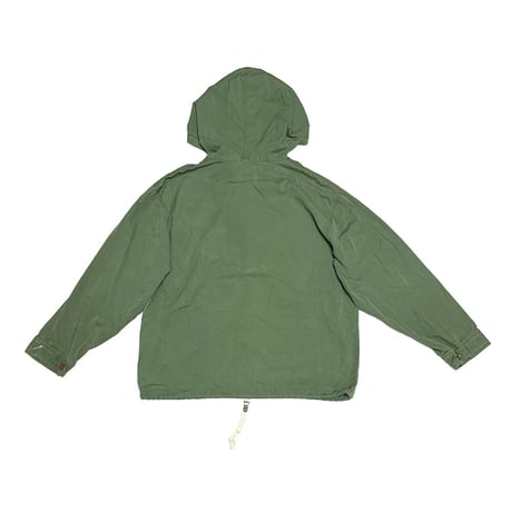 【USED】90's OLD GAP “N.W. C-46” Military Sampling Cotton Anorak Jacket Olive Green