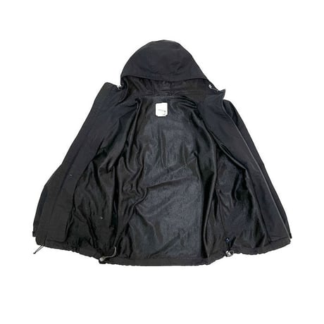 【USED】00'S STUSSY RIPSTOP NYLON HOODED JACKET BLACK