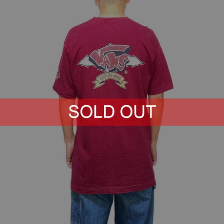 【USED】90'S VANS BACK PRINT T-SHIRT