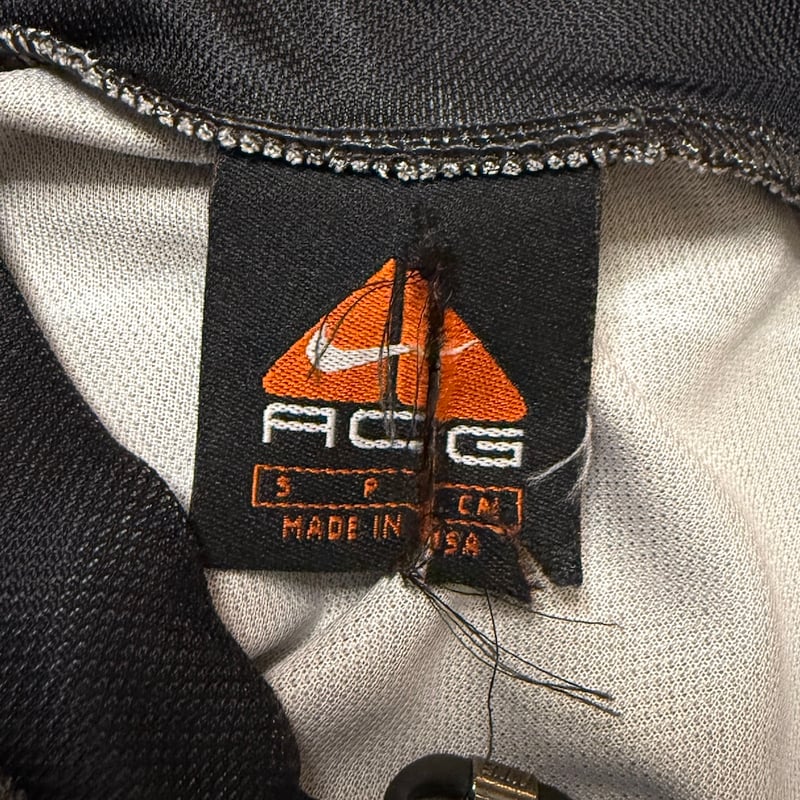USED】90's NIKE ACG Half Zip Graphic Cycling Je