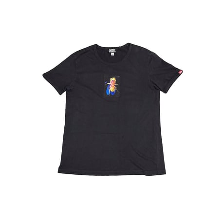 【USED】00's DIESEL LENTICULAR CICADA T-SHIRT