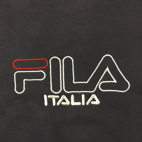 【USED】90'S FILA ITALIA EMBROIDERY LOGO HOODIE