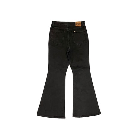 【USED】00'S Lee HIGH RISE FLARE PANTS BLACK