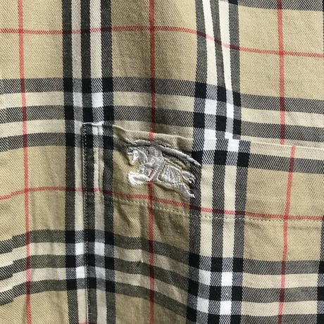 【USED】90'S BURBERRYS NOVA CHECK B.D SHIRT