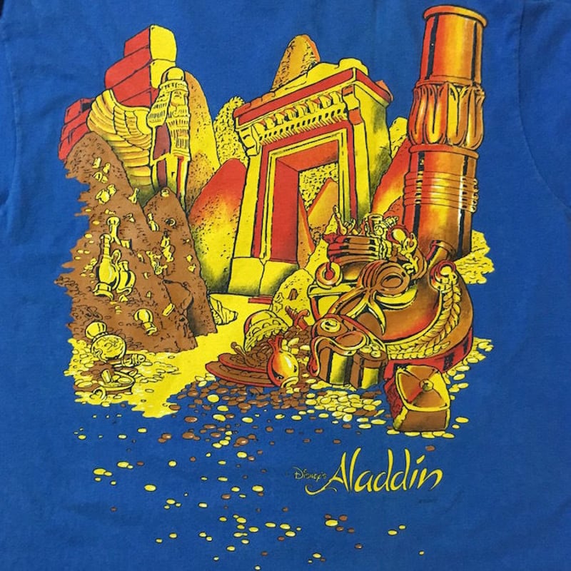 USED】90'S DISNEY ALADDIN T-SHIRT | KONBINI