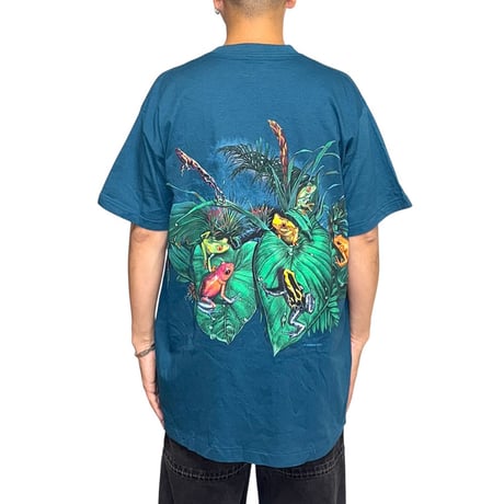 【DEAD STOCK】90's HABITAT POISON FROGS T-SHIRT