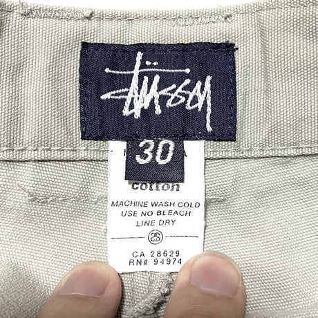 【USED】90'S STUSSY SINGLE POCKET CARGO PANTS