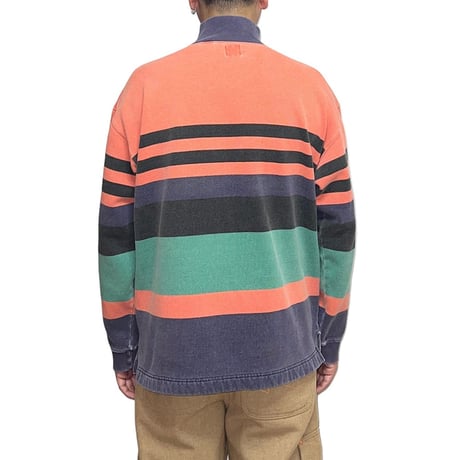 【USED】90's OLD GAP MOSS STITCH HALF ZIP L/S TOP