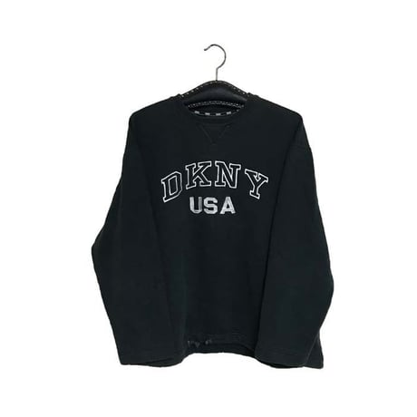 【USED】90'S DKNY USA SWEATSHIRT BK