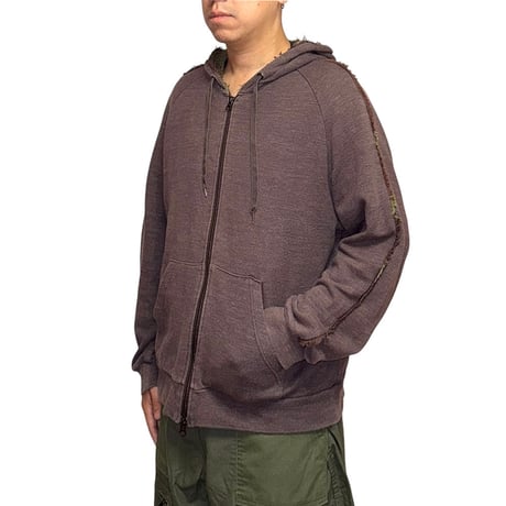 【USED】90's FINAL HOME DOUBLE ZIP HOODIE with SCHMUG