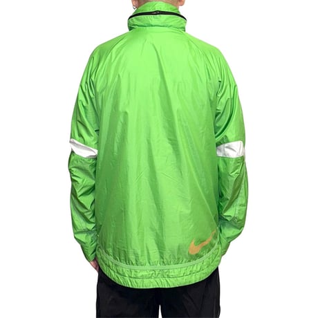 【USED】00's NIKE CRIMA-FIT Bright Green Windbreaker Jacket