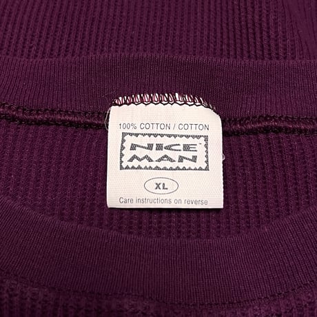 【USED】90's R.E.M. Strange Currencies THERMAL L/S T-SHIRT