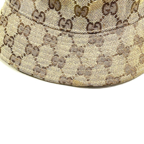 【USED】00'S GG MONOGRAM BOOTLEG BACKET HAT