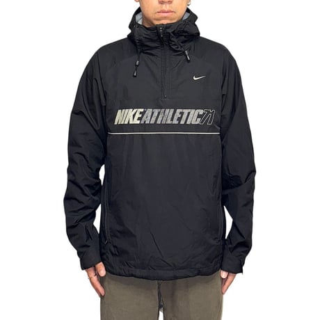 【USED】00's EURO NIKE ATHLETIC 71 Half-Zip Nylon Anorak Jacket