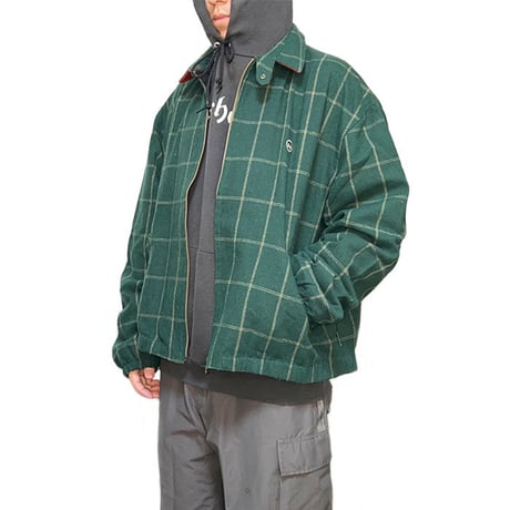 【USED】80'S-90'S GIO-GOI LATTICE CHECK WOOL ZIP JACKET