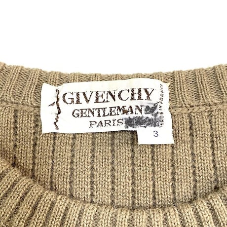 【USED】70'S GIVENCHY GEOMETRIC KNIT SWEATER