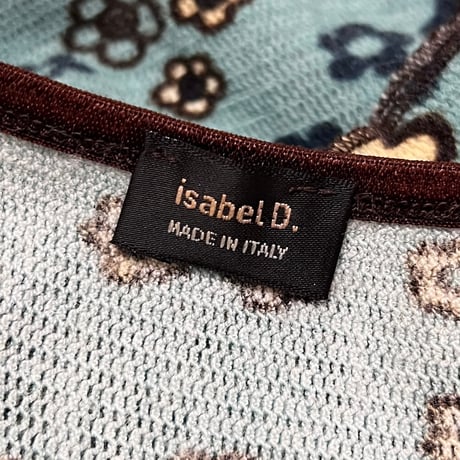【USED】00s isabal D. Y2K FLOWER PATTERN KNIT TOP