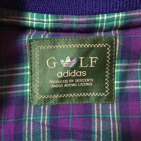 【USED】90'S ADIDAS MELTON JACKET PURPLE