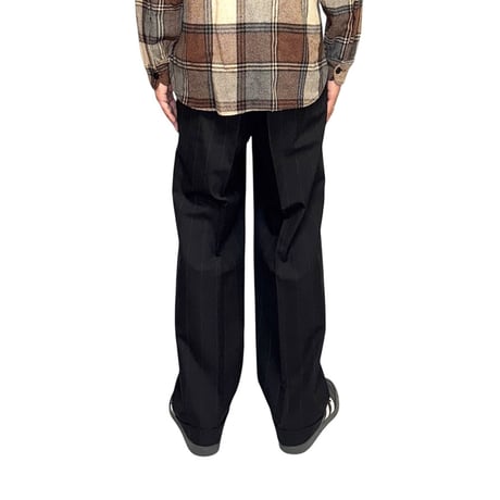【USED】70's Christain Dior MONSIEUR Wide Pinstripe Slacks UNION MADE