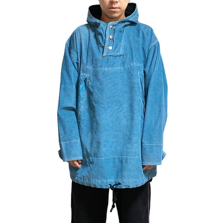 【USED】90'S ANARCHIC ADJUSTMENT CORDUROY ANORAK JACKET "SubBase" SKY BLUE