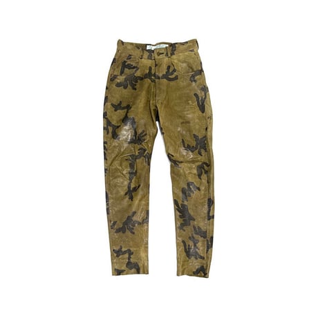 【USED】90'S MAHARISHI CAMO LEATHER PANTS