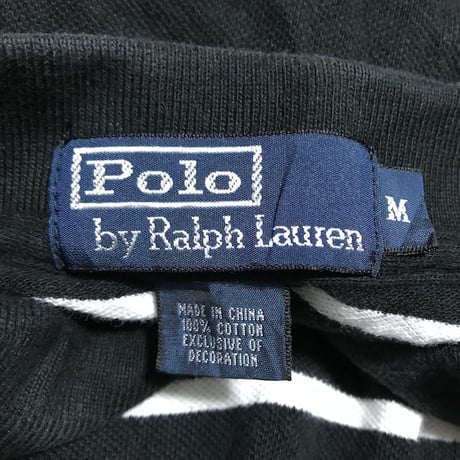 【USED】POLO BY RALPH LAUREN BORDER POLO SHIRT