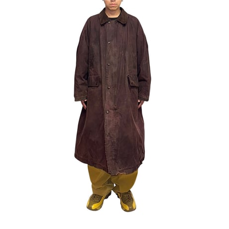 【USED】80's-90's Burberrys WAXED CLOTH LONG COAT