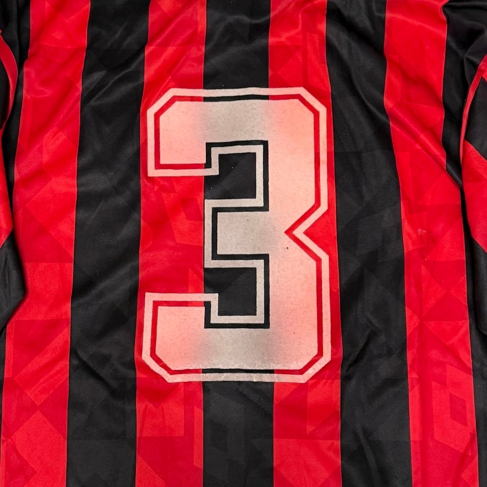 ACミラン マルディーニ 長袖 ユニフォーム Lotto 1993〜94 USED】Lotto AC MILAN 1993/1994 L/S FOOTBALL SHI