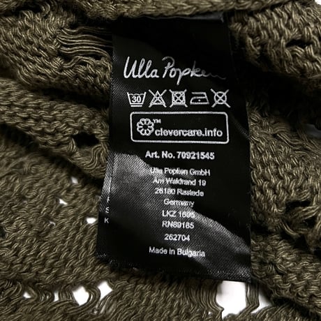 【USED】00's YU by ULLA POPKEN CROCHET KNIT L/S TOP